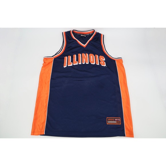 Vintage Illinois Fighting Illini‎ Mens XXL Jersey Colosseum Athletics Basketball